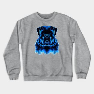 Mastiff Large Dog Minimal Stencil Art Crewneck Sweatshirt